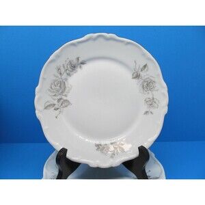 Hertel Jacob Damask Bavaria Set Of 4 Vintage 7 1/2" Salad Plates GUC